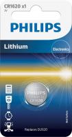 Батарейка літієва Philips CR1620 3.0V, 1 шт