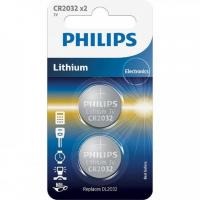 Батарейка літієва Philips CR2032 3.0V, 2 шт