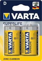 Батарейка VARTA SUPERLIFE D (R20) Zinc-Carbon, 1.5V, блістер, 2 шт
