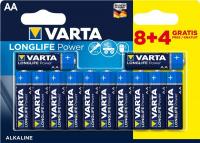 Батарейка лужна VARTA LONGLIFE Power AA 1.5V, блістер, 12 шт