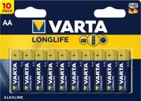 Батарейка лужна VARTA LONGLIFE AA 1.5V, блістер, 10 шт