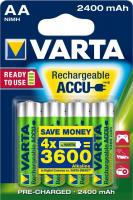 Акумулятори 4шт VARTA NI-MH Power AA 2400mAh 1.2V