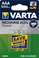 Акумулятори 2шт VARTA NI-MH Power AAA 1000mAh 1.2V