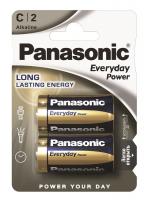 Батарейка лужна Panasonic EVERYDAY POWER C (LR14), 1.5V, блістер, 2 шт