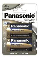 Батарейка лужна Panasonic EVERYDAY POWER D (LR20), 1.5V, блістер, 2 шт
