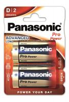 Батарейка лужна Panasonic PRO POWER D (LR20), 1.5V, блістер, 2 шт