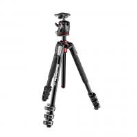 Алюмінієвий штатив із кульовою головою Manfrotto MK190XPRO4-BHQ2 (макс. висота 171.5см, 4 секції, навантаження до 15кг, вага 2.55кг; поворотна колона)