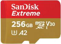 Карта пам'яті SanDisk Extreme microSDXC 256GB C10 UHS-I U3 V30 A2 R190/W130MB/s