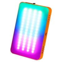 Піксельний кишеньковий RGBWW світильник із музичним ефектом Soonwell MC8, 8W, 5000mAh, помаранчевий