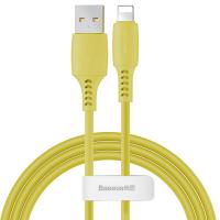 Кабель USB AM-Lightning M, 1.2 м, 2.4A, Жовтий, CALDC Baseus