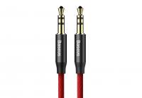 Кабель аудіо Jack 3.5mm Baseus Yiven Audio Cable M30 M/M 1m Червоний+Чорний