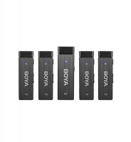 Бездротова мікрофонна система Boya BY-W4 (1 Rx, 4 Tx, 3.5mm)