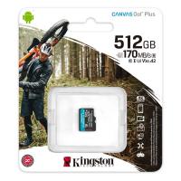 Карта пам'яті Kingston Canvas Go! Plus microSDXC 512GB UHS-I A2 U3 V30 R170/W90MB/s