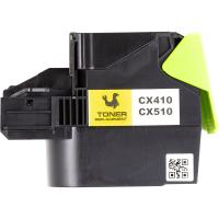 Картридж PowerPlant Lexmark CX310/CX410/CX510 YL (з чіпом)