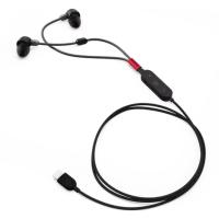 Навушники дротові з мікрофоном Lenovo Go USB-C ANC earphone, чорні