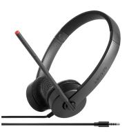 Навушники накладні дротові з мікрофоном Lenovo Essential Stereo Analog Headset, чорні