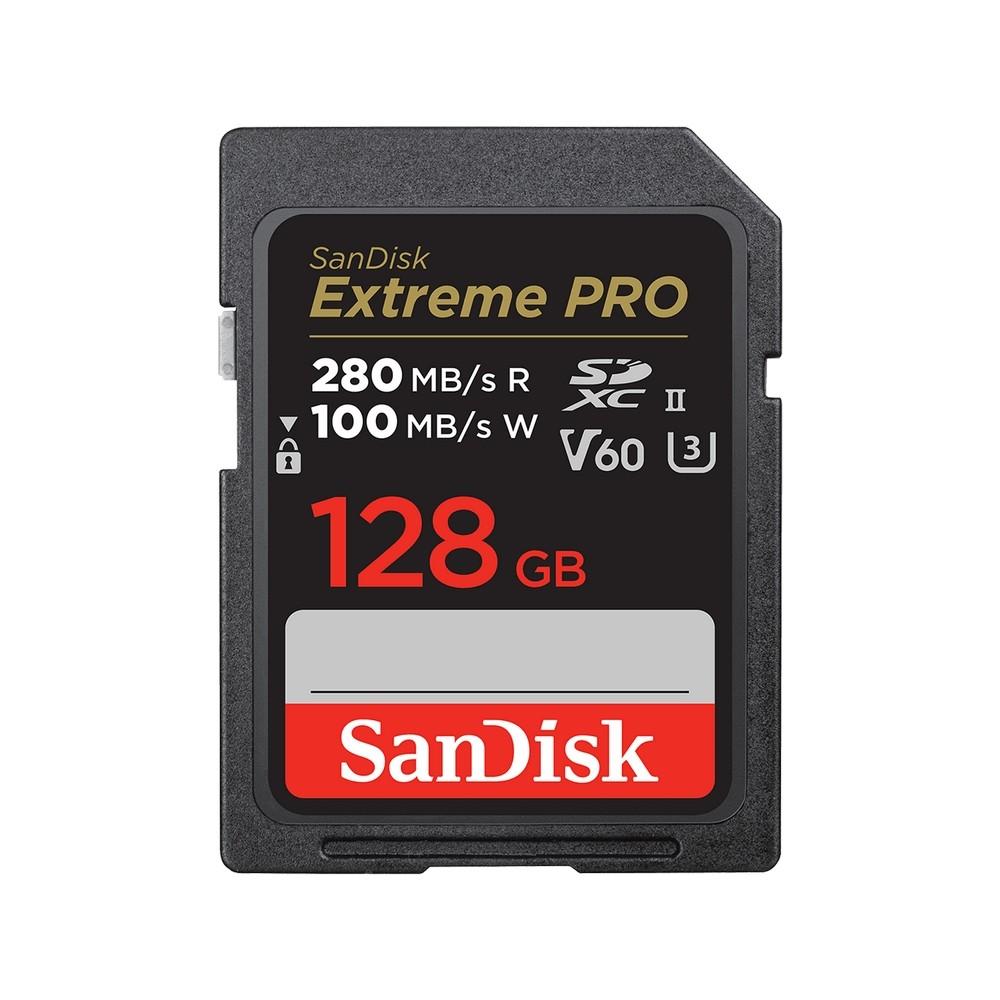 Карта памяти SanDisk Extreme PRO SDXC UHS-II 128GB V60 U3 R280/W100 MB/s