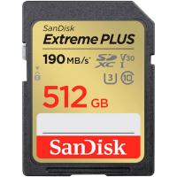 Карта пам'яті SanDisk Extreme PLUS SDXC 512GB UHS-I U3 V30 R190/W130 MB/s
