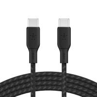 Кабель заряджання/синхронізації Belkin USB-С > USB-С, 2м, 100Вт, плетений, чорний