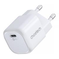 Зарядний пристрій Choetech PD5007 1хUSB-C 30W PD QC3.0, білий