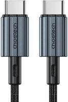 Кабель Choetech USB 2.0 Type-C M-M, 2.0 м, (60W) оплетення, чорний