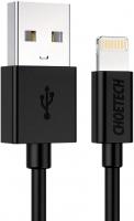 Кабель Choetech USB AM-Lightning M, 1.2 м, MFi 2.4A, чорний