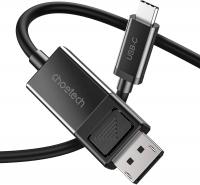 Кабель Choetech USB 3.1 Type-C M - DisplayPort M V1.4, Thunderbolt 3, 1.8m 4K@60Hz PVC, чорний