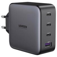 Зарядний пристрій UGREEN GanTech USB-A+3*USB-C 100W Black PPS/PD3.0/QC4.0+/FCP/SCP/AFC/BC1.2 CD226/40747