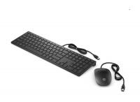 Комплект HP Pavilion 400, USB дротовий, чорний (Українська розкладка)