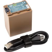 Акумуляторна батарея PowerPlant TNP-FV100A 3090mAh з кабелем Type-C, для Sony