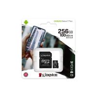 Карта пам'яті Kingston Canvas Select Plus microSDXC 256GB UHS-I U3 V30 A1 R100/W85MB/s + SD адаптер