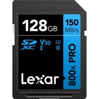 Карта пам'яті Lexar BLUE 800x PRO SDXC UHS-I 128GB U3 V30 R150MB/s (LSD0800P128G-BNNNG)