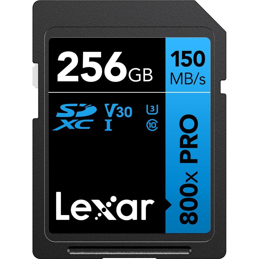 Карта памяти Lexar BLUE 800x PRO SDXC UHS-I 256GB U3 V30 R150MB/s (LSD0800P256G-BNNNG)
