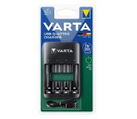 Зарядний пристрій Varta USB Quattro Charger для 4х АА/ААА