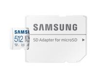 Карта пам'яті Samsung microSDXC Evo Plus 512GB UHS-I U3, V30, A2, R130MB/s + SD-адаптер