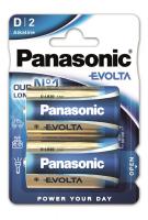 Батарейка Panasonic EVOLTA лужна D (LR20), блістер, 2 шт