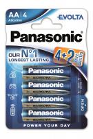 Батарейка Panasonic EVOLTA лужна AA, блістер, 6 шт