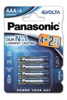 Батарейка Panasonic EVOLTA лужна AAА, блістер, 6 шт