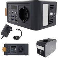 Зарядна станція PowerPlant PP-286 24000mAh, PD 18W, AC 120W, DC12-16.8V, USB-C, 2xUSB QC3.0, Wireles