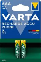 Акумулятор Varta NI-MH Phone  AAA 550 мА•г, 2шт