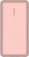 Акумулятор портативний літій-іонний Power Bank Belkin 20000мА·год, 15Вт, 2хUSB-A/USB-C, рожевий