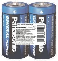 Батарейка Panasonic GENERAL PURPOSE вугільно-цинкова C(R14) плівка, 2 шт.