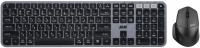 Комплект клавіатура та миша 2E MK440 WL/BT, EN/UK, сіро-чорний