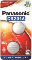 Батарейка Panasonic літієва CR2016 блістер, 2 шт