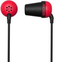 Навушники In-Ear Koss  The Plug Noise Isolating, 3.5 mini-jack, Червоний