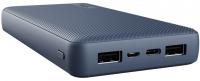 Акумулятор портативний літій-іонний power bank Trust Primo ECO, 20000мА·год, 2хUSB-A/USB-C, 15W, синій