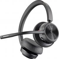 Гарнітура комп'ютерна стерео On-ear Poly Voyager 4320-M з адаптером BT700, USB-A, Bluetooth, всеспрямований, Acoustic fence, сертифікат Microsoft Teams, чорний