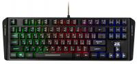 Клавіатура мембранна 2E GAMING KG355 87key, USB-A, EN/UA/RU, LED, чорний