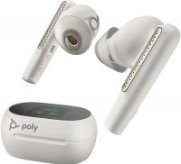 Навушники з мікрофоном Poly TWS Voyager Free 60+ Earbuds + BT700C + TSCHC White