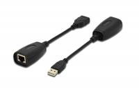 Подовжувач DIGITUS USB - UTP, up to 45м, чорний